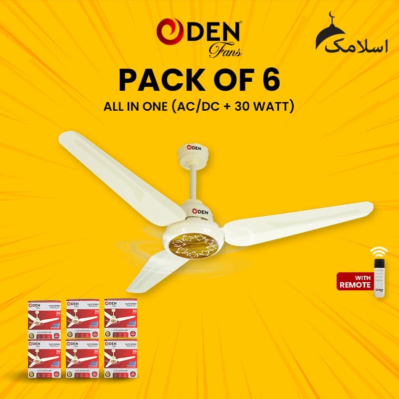 ODEN Ceiling Fan 56-inch Ceiling Fan (Pack of 6)