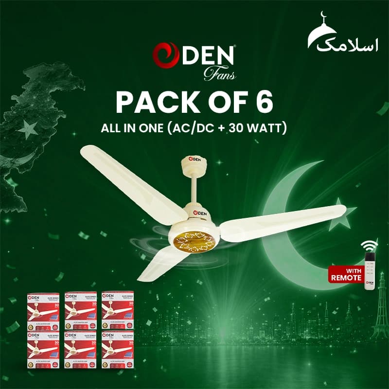 ODEN Ceiling Fan 56-inch Ceiling Fan (Pack of 6)