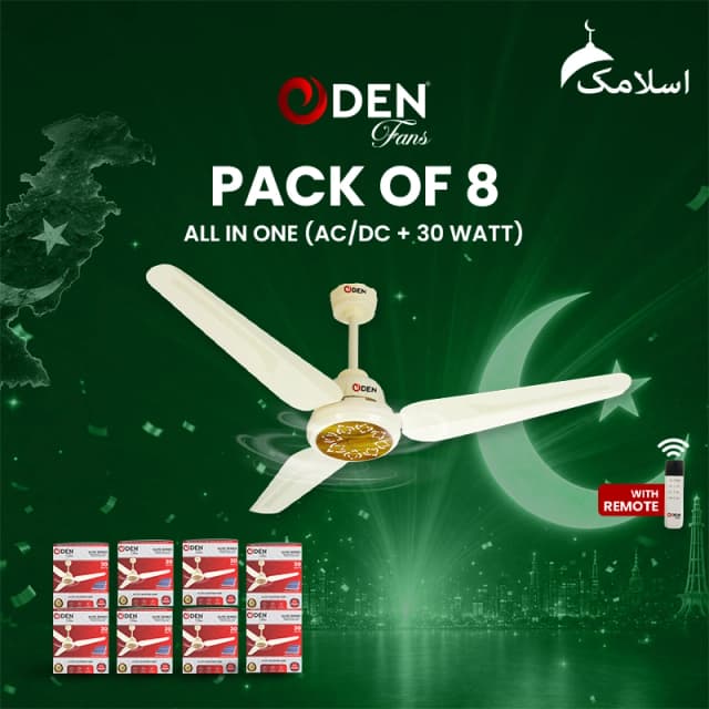 ODEN Ceiling Fan 56-inch Ceiling Fan (Pack of 8)