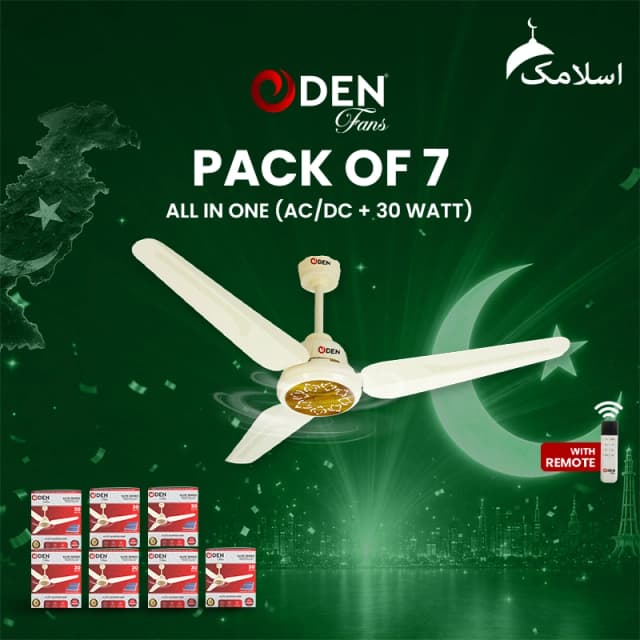 ODEN Ceiling Fan 56-inch Ceiling Fan (Pack of 7)
