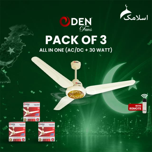ODEN Ceiling Fan 56-inch Ceiling Fan (Pack of 3)