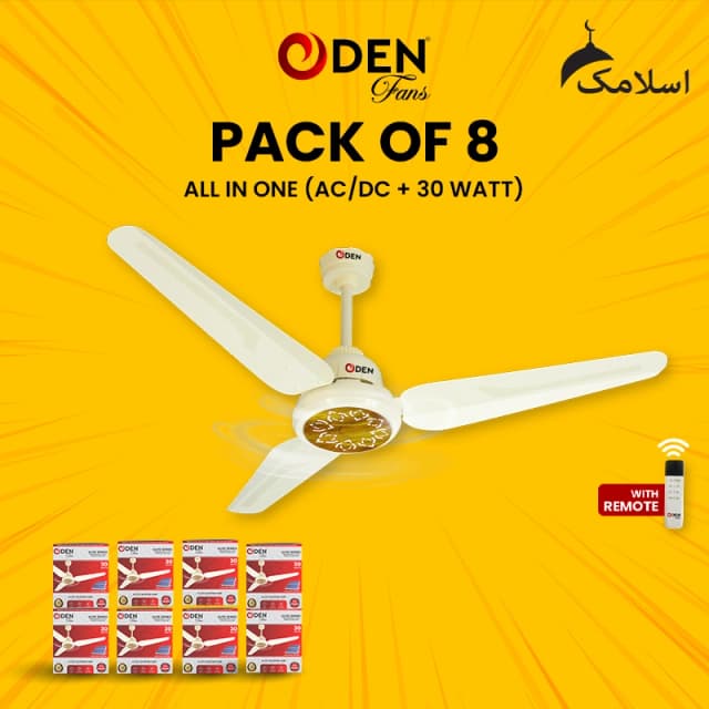 ODEN Ceiling Fan 56-inch Ceiling Fan (Pack of 8)
