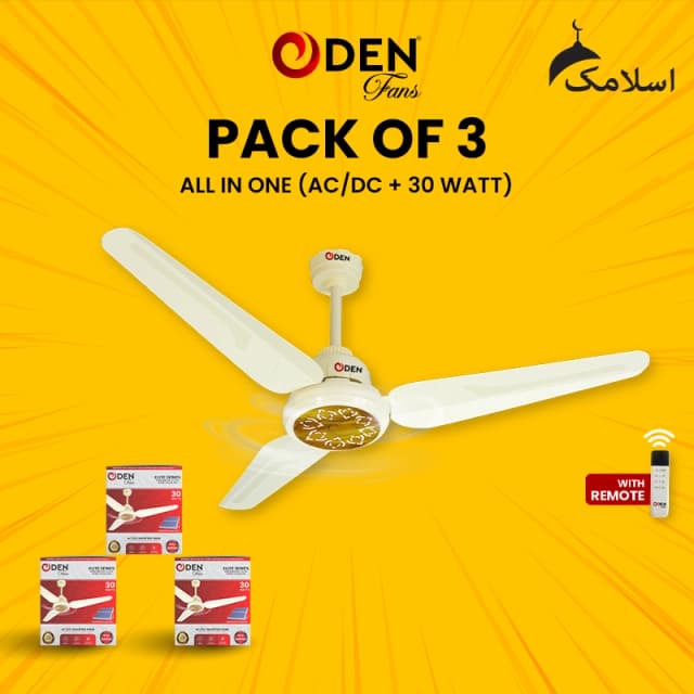 ODEN Ceiling Fan 56-inch Ceiling Fan (Pack of 3)